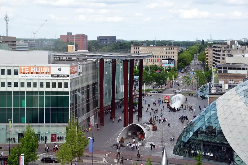 18 Septemberplein in Eindhoven van bovenaf